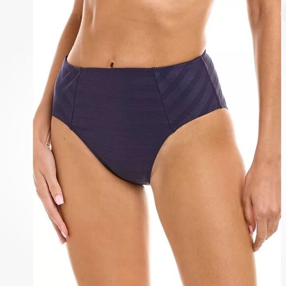La Blanca Women's High Waist Hipster Bikini Swimsuit Bottom Indigo, Size 12, NWT - Picture 3 of 8